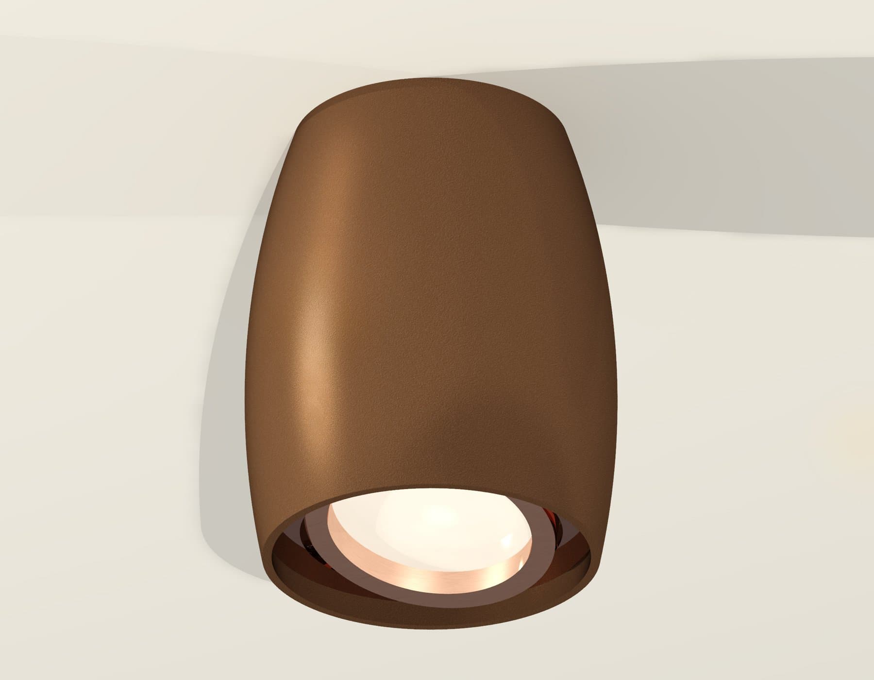 Ambrella Комплект накладного поворотного светильника XS1124001 SCF/PPG кофе песок/золото розовое полированное MR16 GU5.3 (C1124, N7005) — миниатюра 2