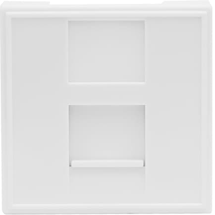 Розетка DEC RJ45 UTP кат.5e, 2мод., бел. (45х45мм), серия (тип) DEC
