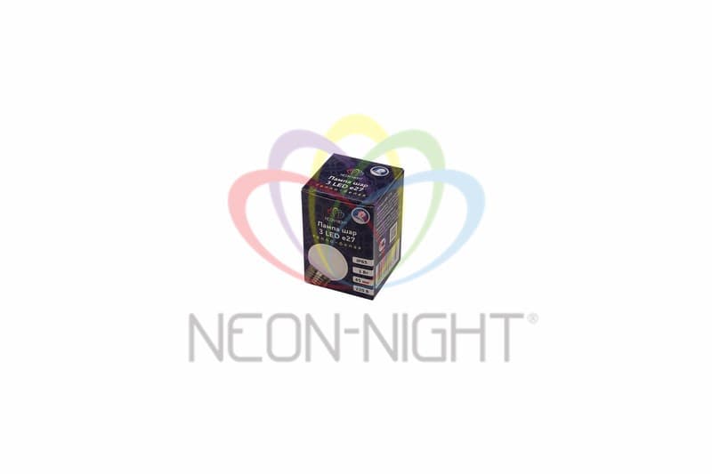 NEON-NIGHT Лампа шар e27 5 LED Ø45мм - ТЕПЛЫЙ БЕЛЫЙ 405-116 — миниатюра 2
