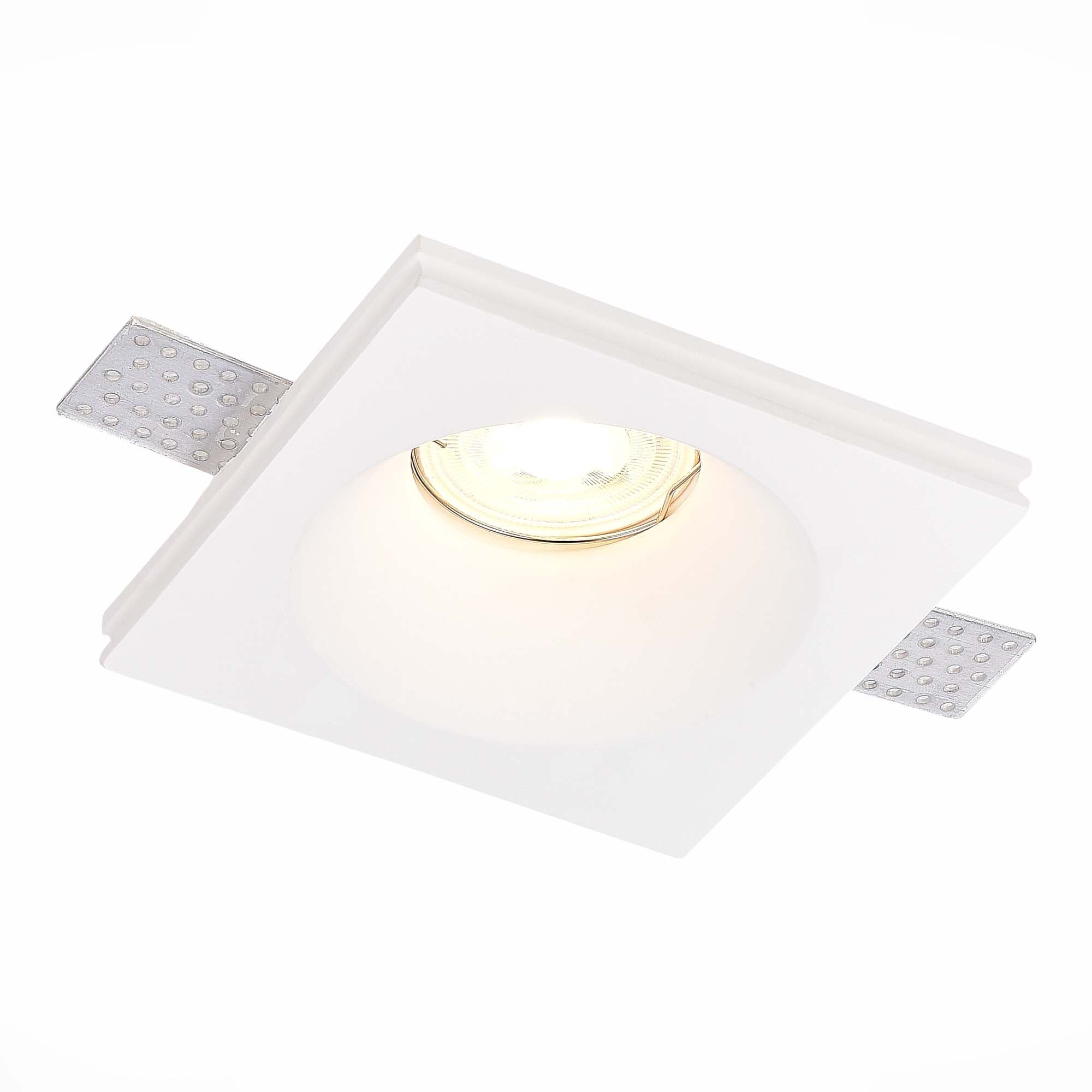 ST LUCE ST254.328.01 Св-к встр. из гипса Белый GU10 1*50W IP20 L200xW200xH40 220V Без ламп