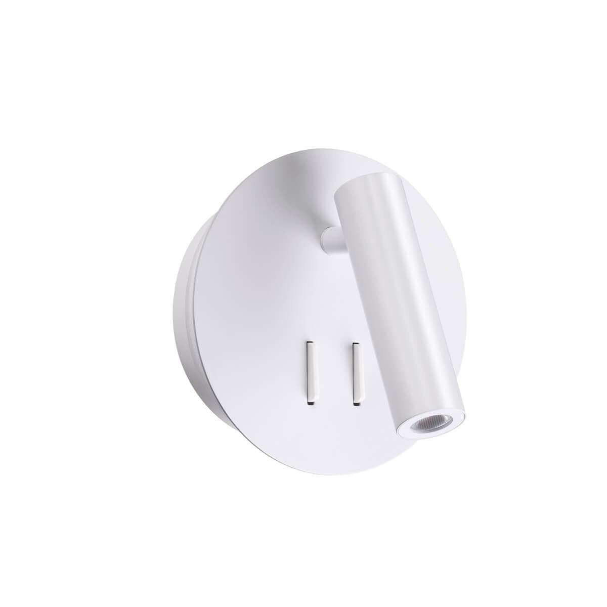 Odeon Light 3912/9WL ODL20 243 белый/металл Наст-й свет-к с лампой д/чтения с выкл LED 9W 3000K 220V BEAM — миниатюра 2