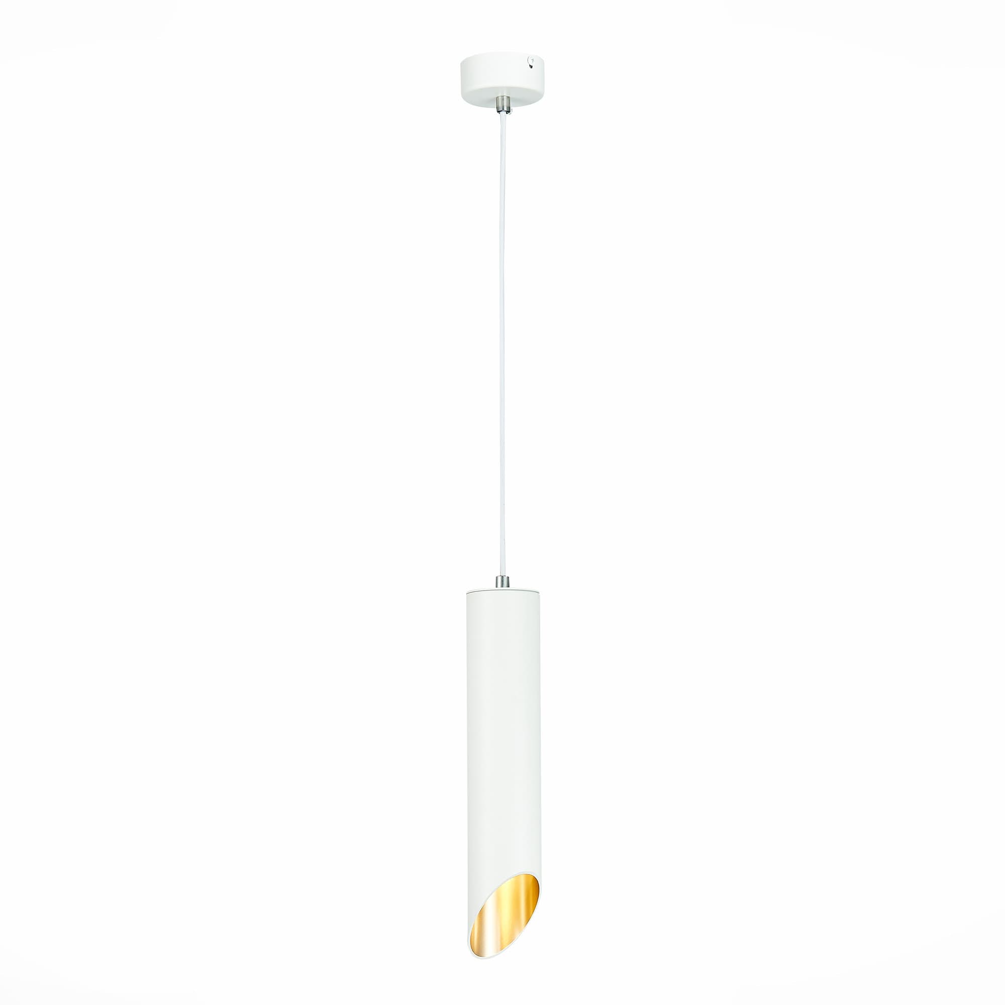 ST LUCE ST152.503.01 Светильник подвесной Белый GU10 1*50W IP20 D60xH300 220V Без ламп