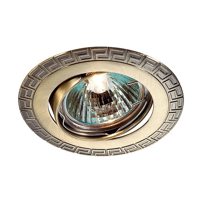 Novotech 369615 NT12 272 бронза Встраиваемый ПВ светильник IP20 GX5.3 50W 12V COIL