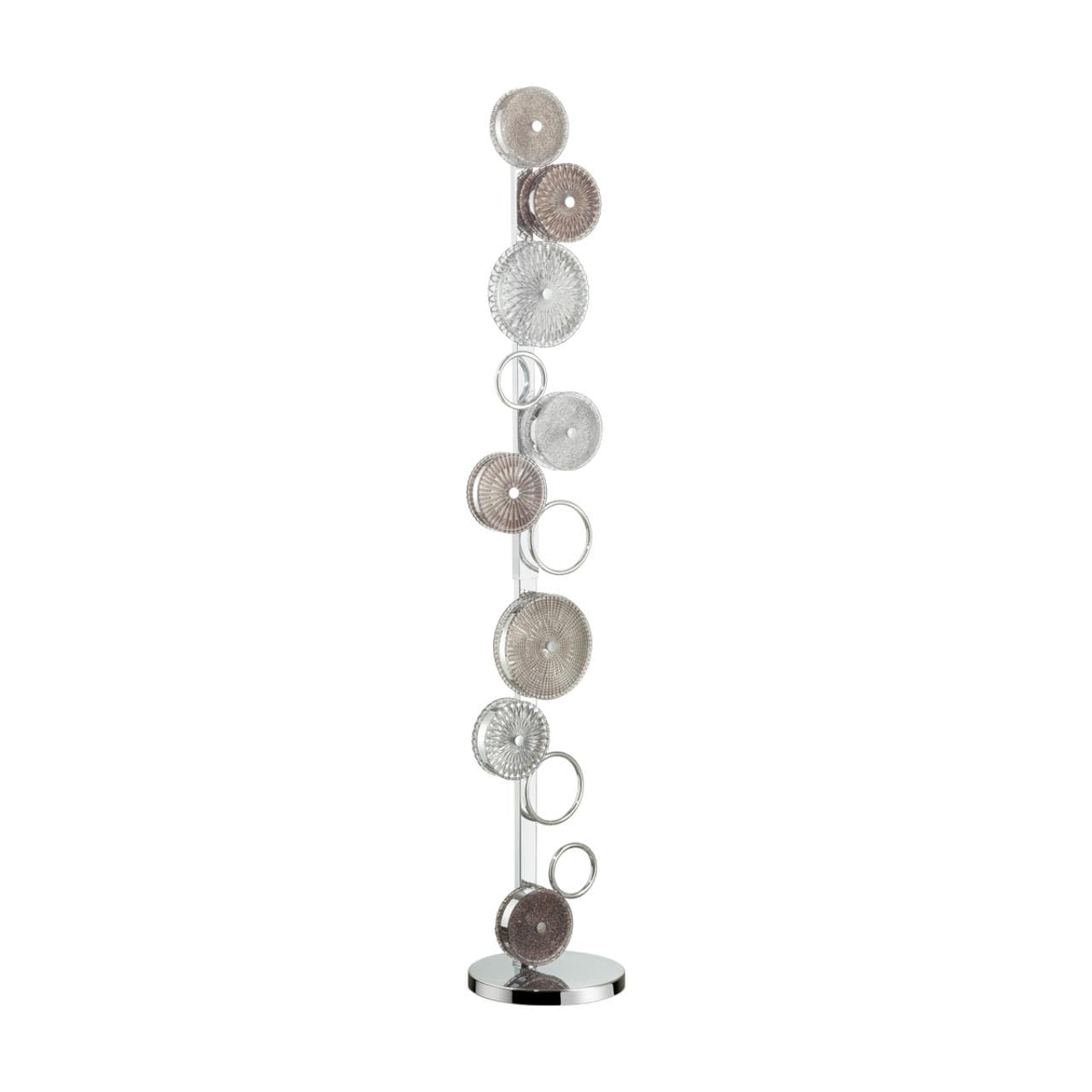 Odeon Light 5416/68FL L-VISION ODL_EX23 11 хром/разноцветный металл/стекло Торшер LED 68W 4000K CARAMELLA — миниатюра 1