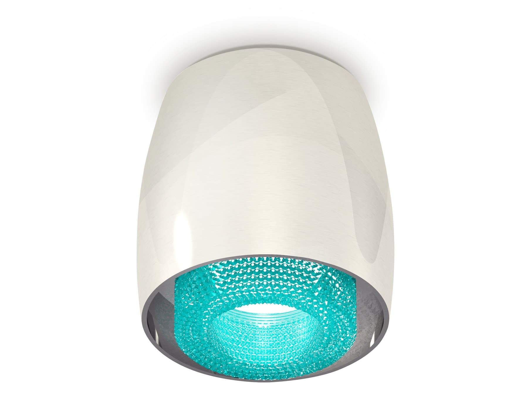 Ambrella Комплект накладного светильника с композитным хрусталем XS1143011 PSL/BL серебро полированное/голубой MR16 GU5.3 (C1143, N7194)
