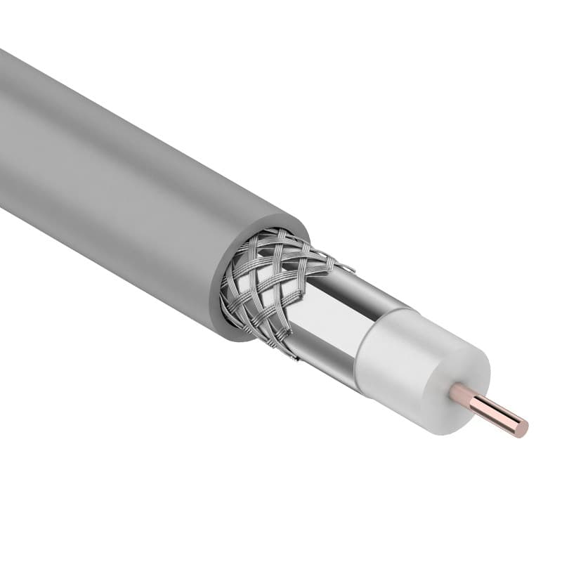 Кабель RG-8X, (75%), 50 Ом, 100м., серый Rexant 01-2021 — миниатюра 1