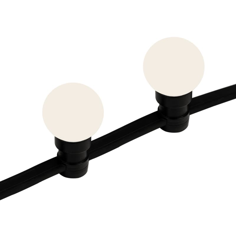 NEON-NIGHT Готовый набор: "Евро Belt Light" 2 жилы шаг 40 см, Теплые Белые LED лампы (6 LED) 331-346