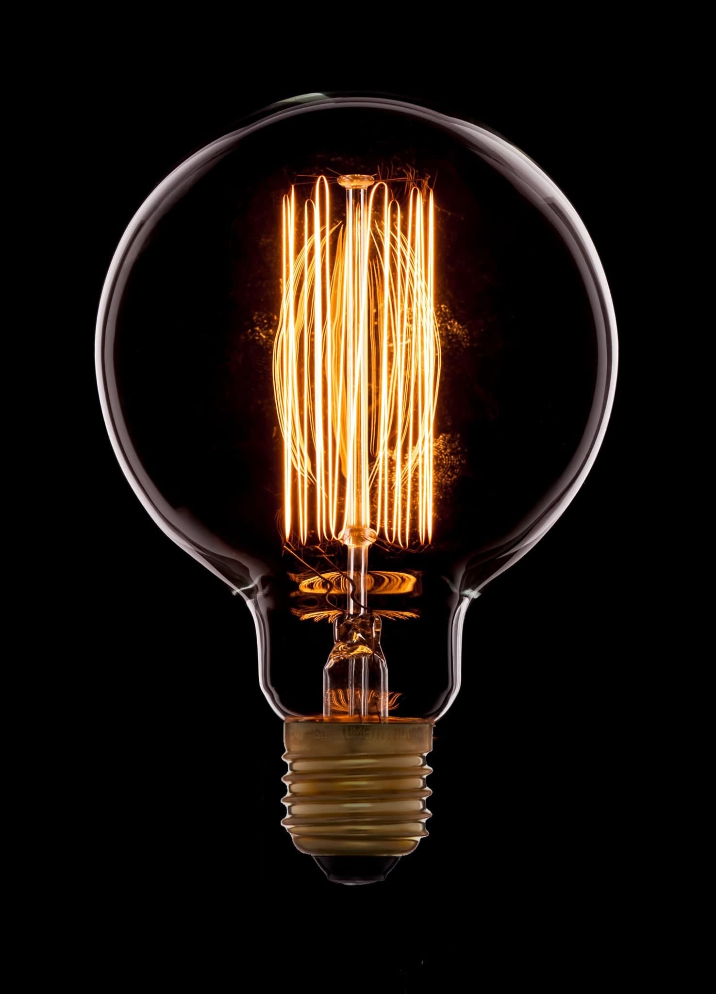 SUN-LUMEN Лампа накаливания "ретро" Золотая 40W 240V E27 (G95-F2) 051-996 — миниатюра 3