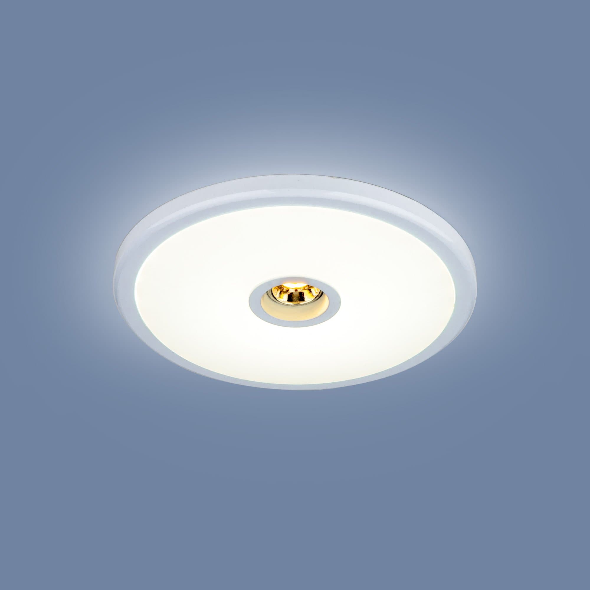 Elektrostandard 9912 LED / Светильник встраиваемый 6+4W WH белый a043963