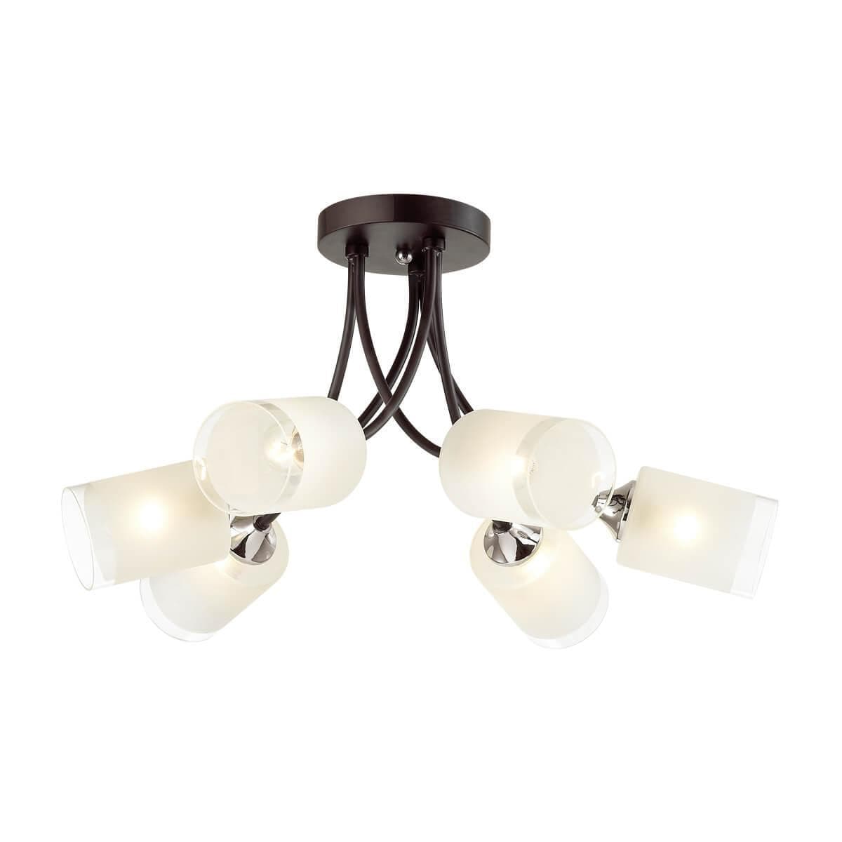 Lumion 4533/6C COMFI LN21 058 черный, хром Люстра потолочная E27 6*60W 220V PAULA