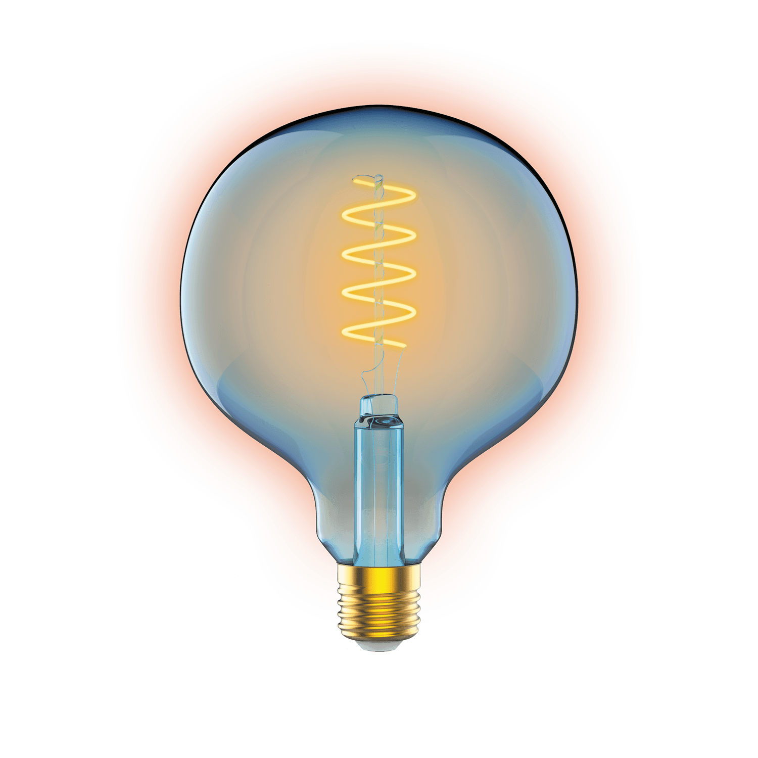 Gauss Лампа Filament G125 5W 190lm 1800К Е27 sky blue flexible LED 1013802105 — миниатюра 2