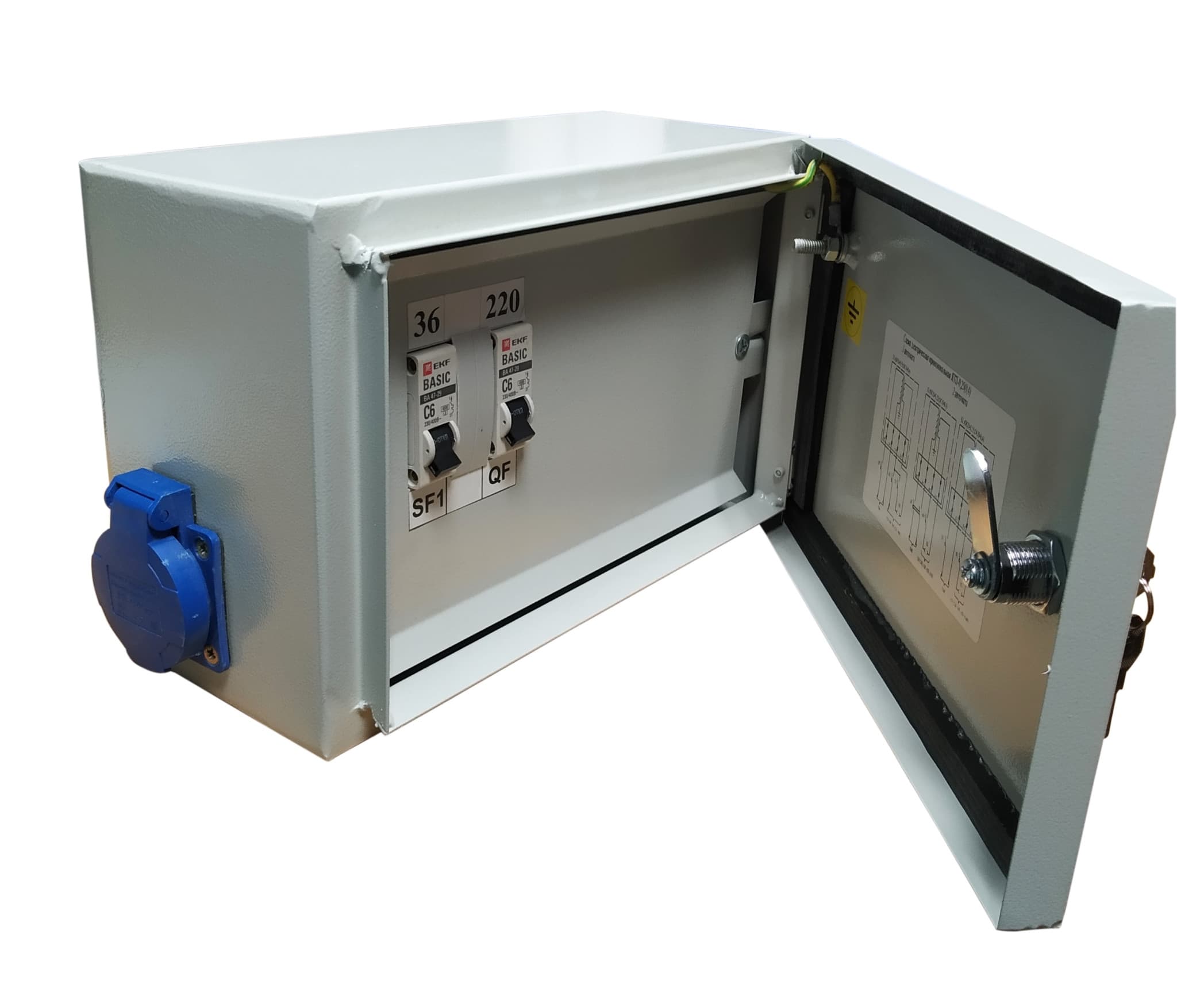 EKF Ящик с понижающим трансформатором ЯТП IP54 0,25кВА 220/12В Basic