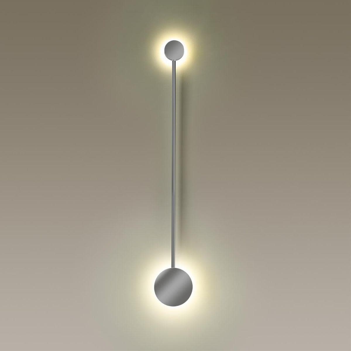 Odeon Light 4339/8WL HIGHTECH ODL22 87 полированный хром/металл Настенный светильник IP20 LED 8W 777Лм 3000K GENT — миниатюра 3