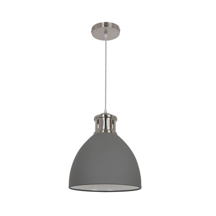 Odeon Light 3322/1 ODL17 099 серый, никель Подвес E27 60W 220V VIOLA — миниатюра 1