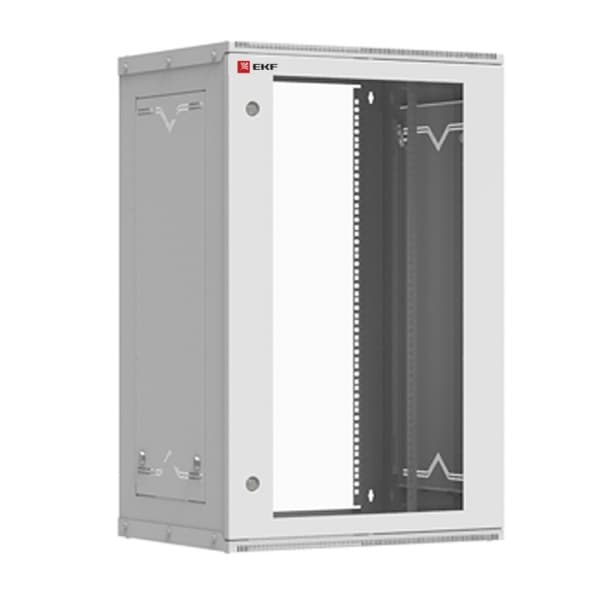 EKF PROxima Astra Шкаф телекоммуникационный настенный разборный 18U (600х450) дверь стекло ITB18G450D