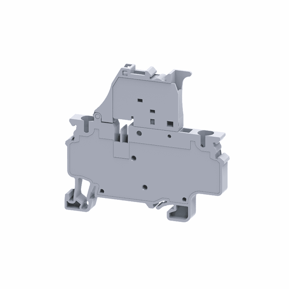 КЭАЗ Клемма для предохранителей пружинная OptiClip CXF-4-HESI-(5x20)10А-(0,2-4)-серый