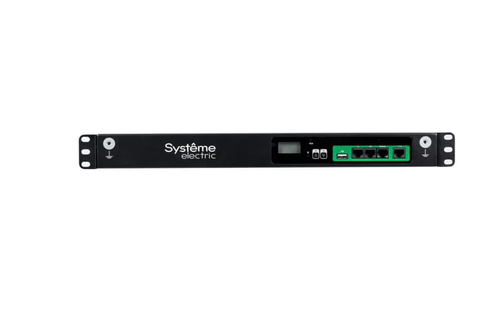 Systeme Electric БРП Uniprom, с мониторингом, 1U, 240В, 1Ф, 16A, 10xC13 2xC19, 2м, IEC320 C20