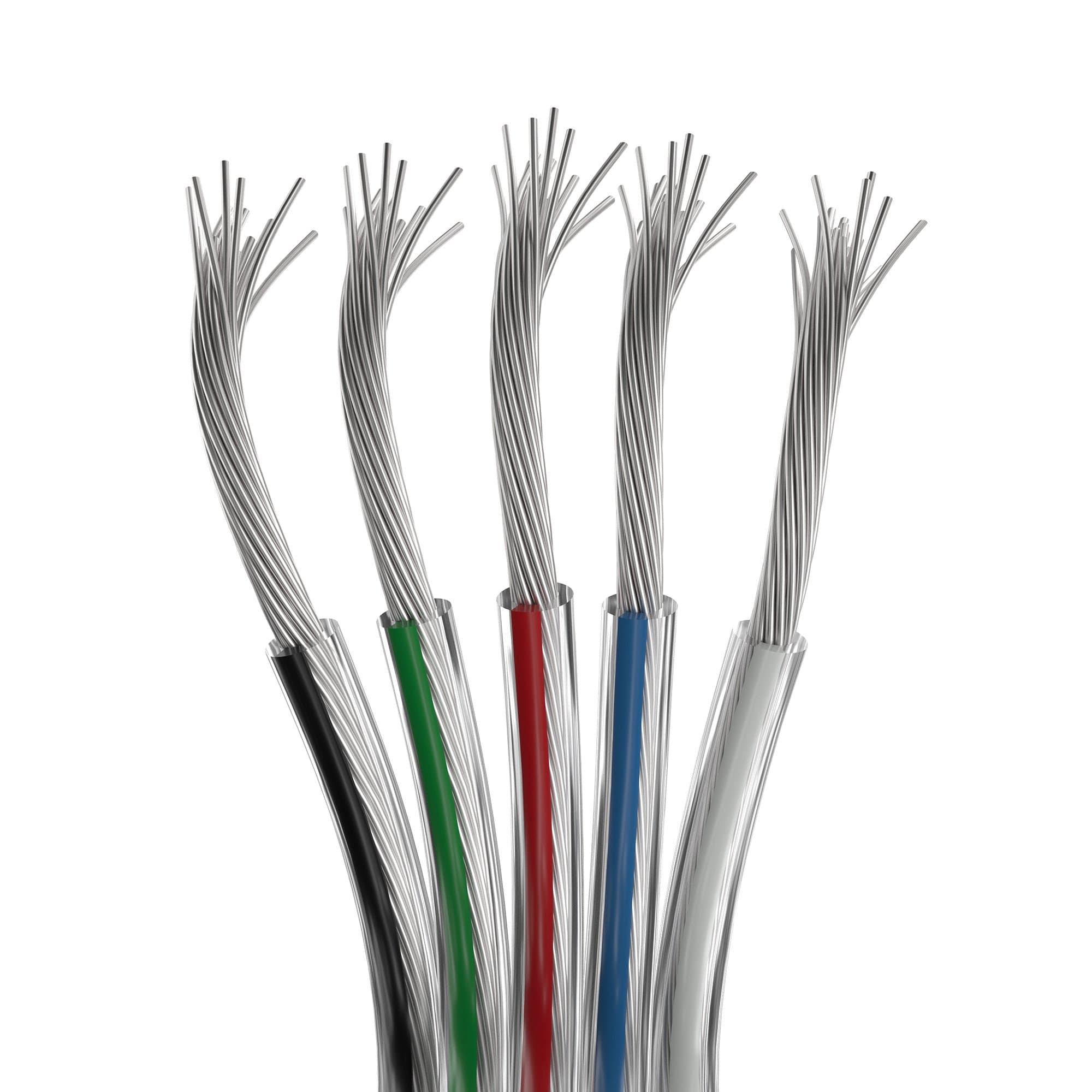Arlight Шлейф питания ARL-22AWG-CLEAR-5Wire-CU (-) 034967