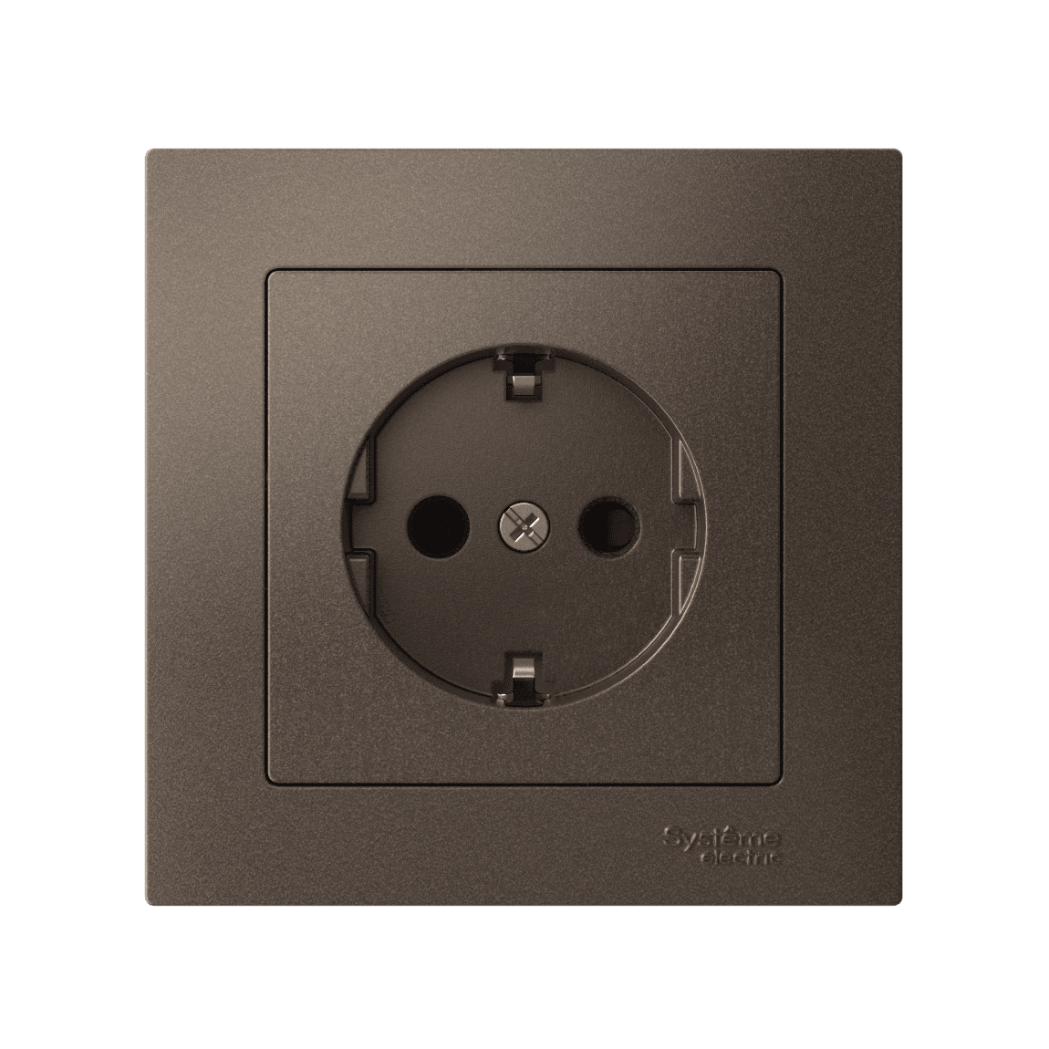 Systeme Electric AtlasDesign Мокко Розетка с заземлением со шторками, 16А, в сборе, быстрозажим. клем. — миниатюра 5