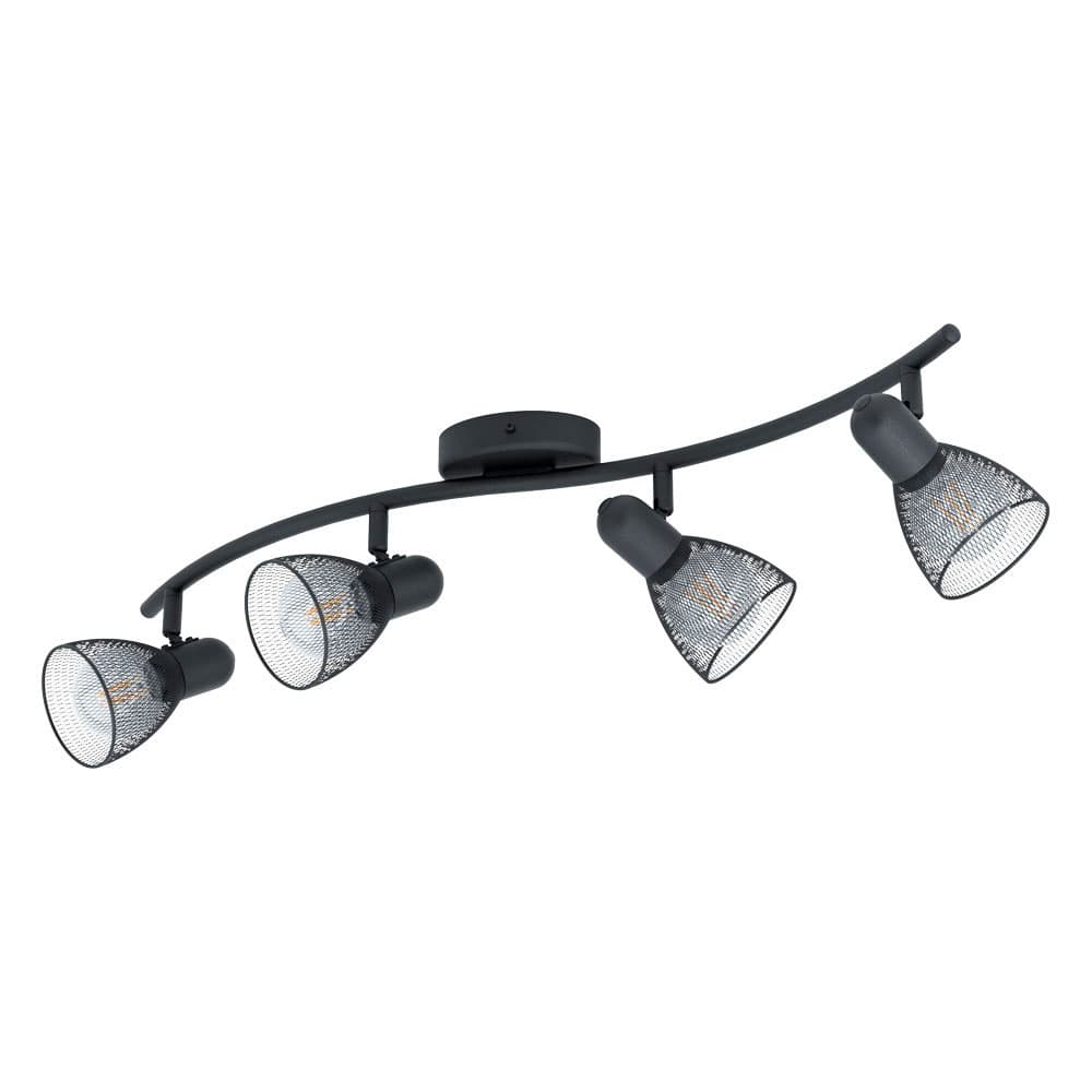 Eglo 98623 Cпот CAROVIGNO, 4х40W (E14), L585, B290, cталь, черный