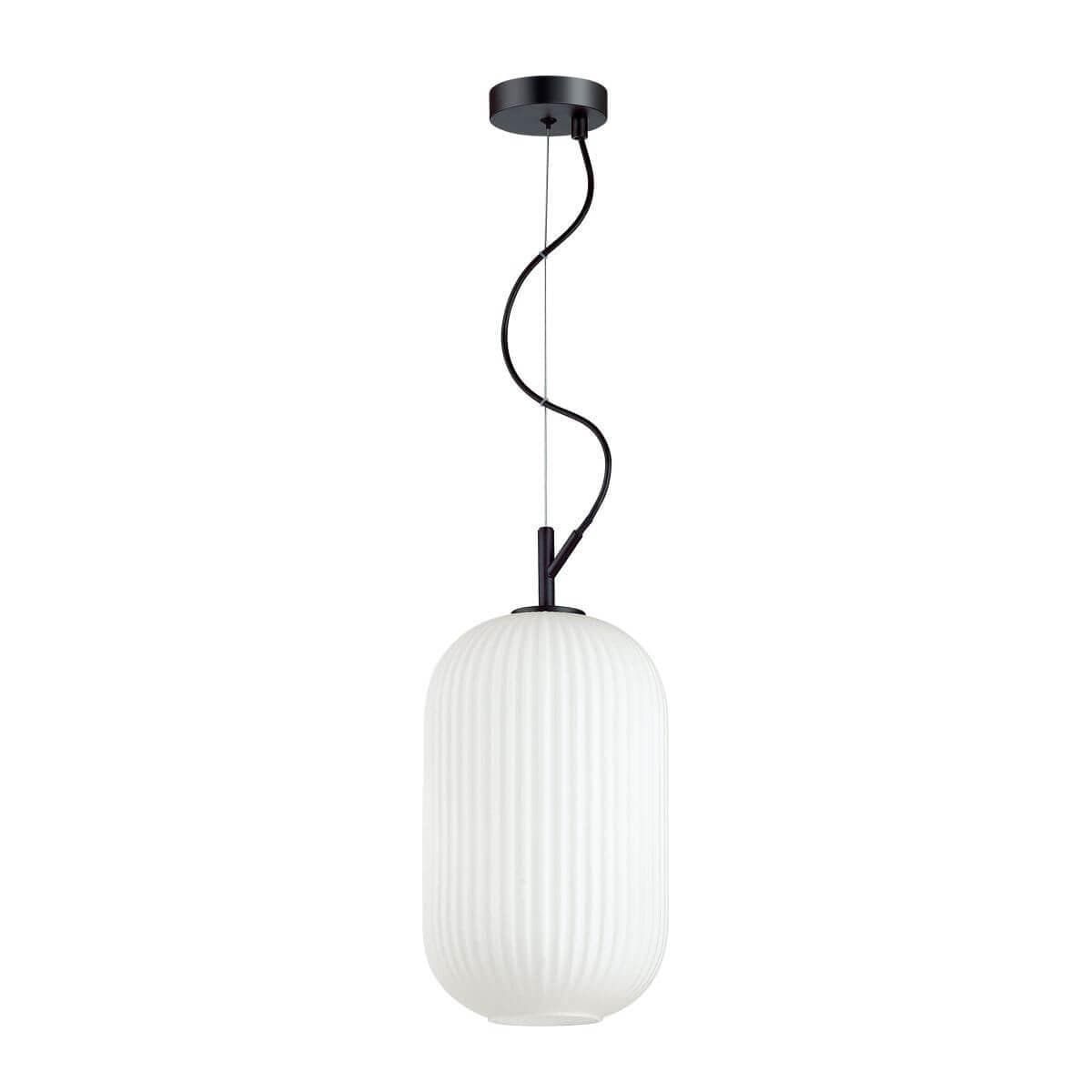 Odeon Light 4751/1 ODL21 белый/черный Подвес E27 60W ROOFI