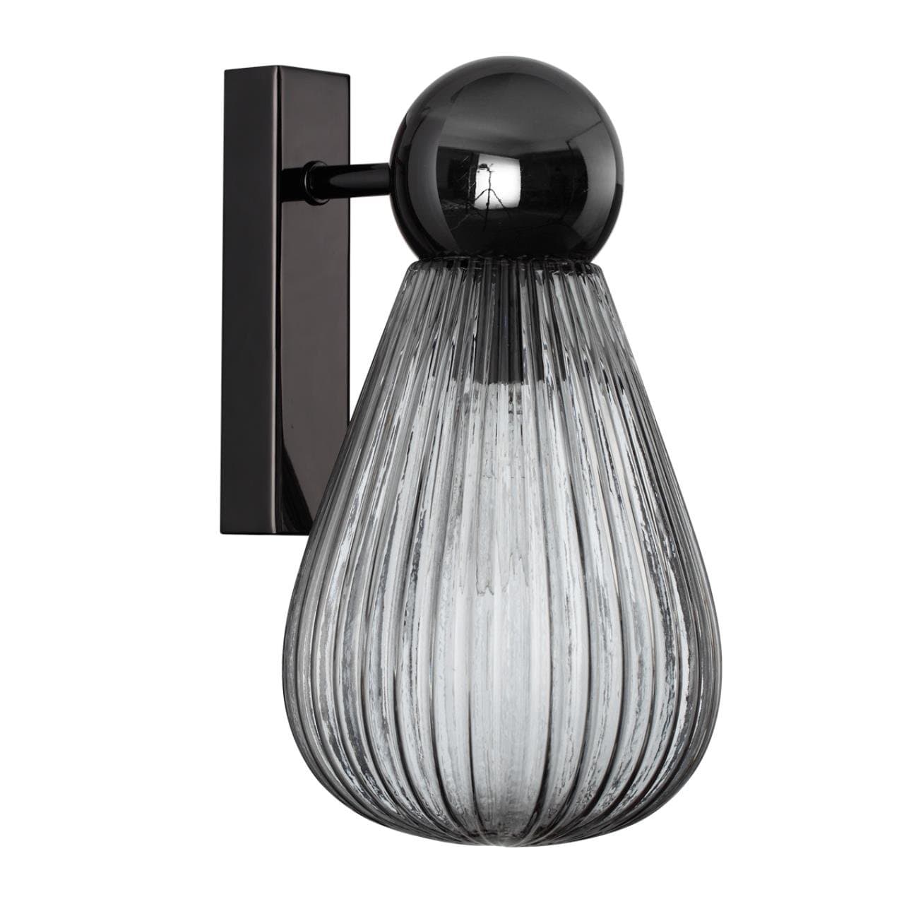 Odeon Light 5417/1W MODERN ODL_EX23 17 черный хром/дымчатый/металл/стекло Бра E14 1*40W ELICA — миниатюра 1