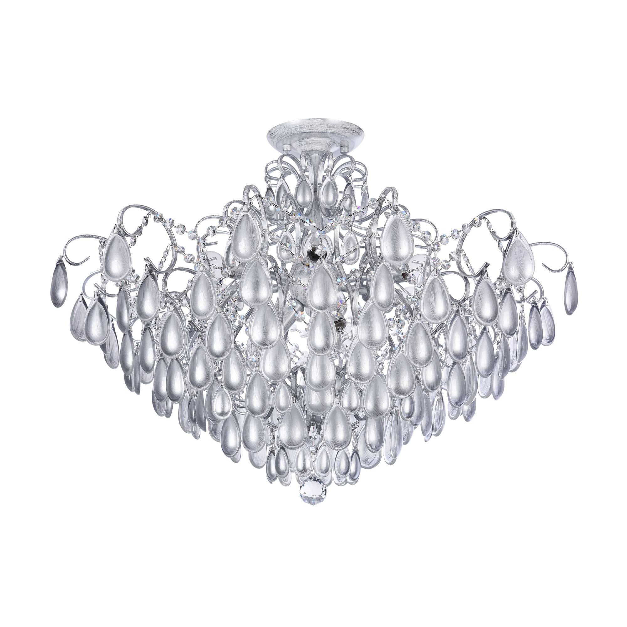 Freya Classic Chabrol Серебро Люстра E14 40W FR2302CL-09S — миниатюра 2