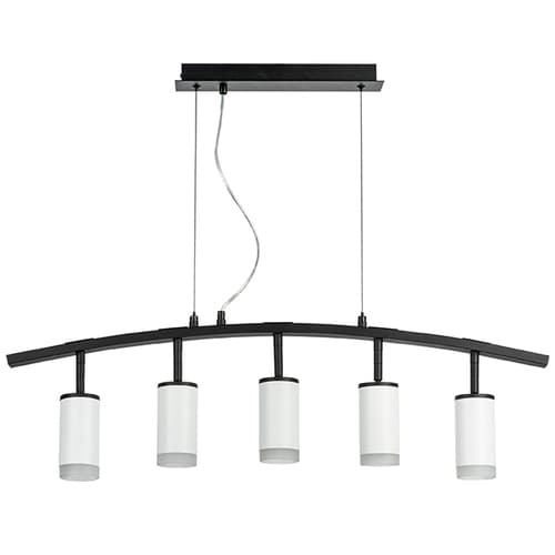 Lightstar LR7353650 Люстра RULLO 5х50W GU10 ЧЕРНЫЙ/БЕЛЫЙ (571735+214436-5+202430-5), шт