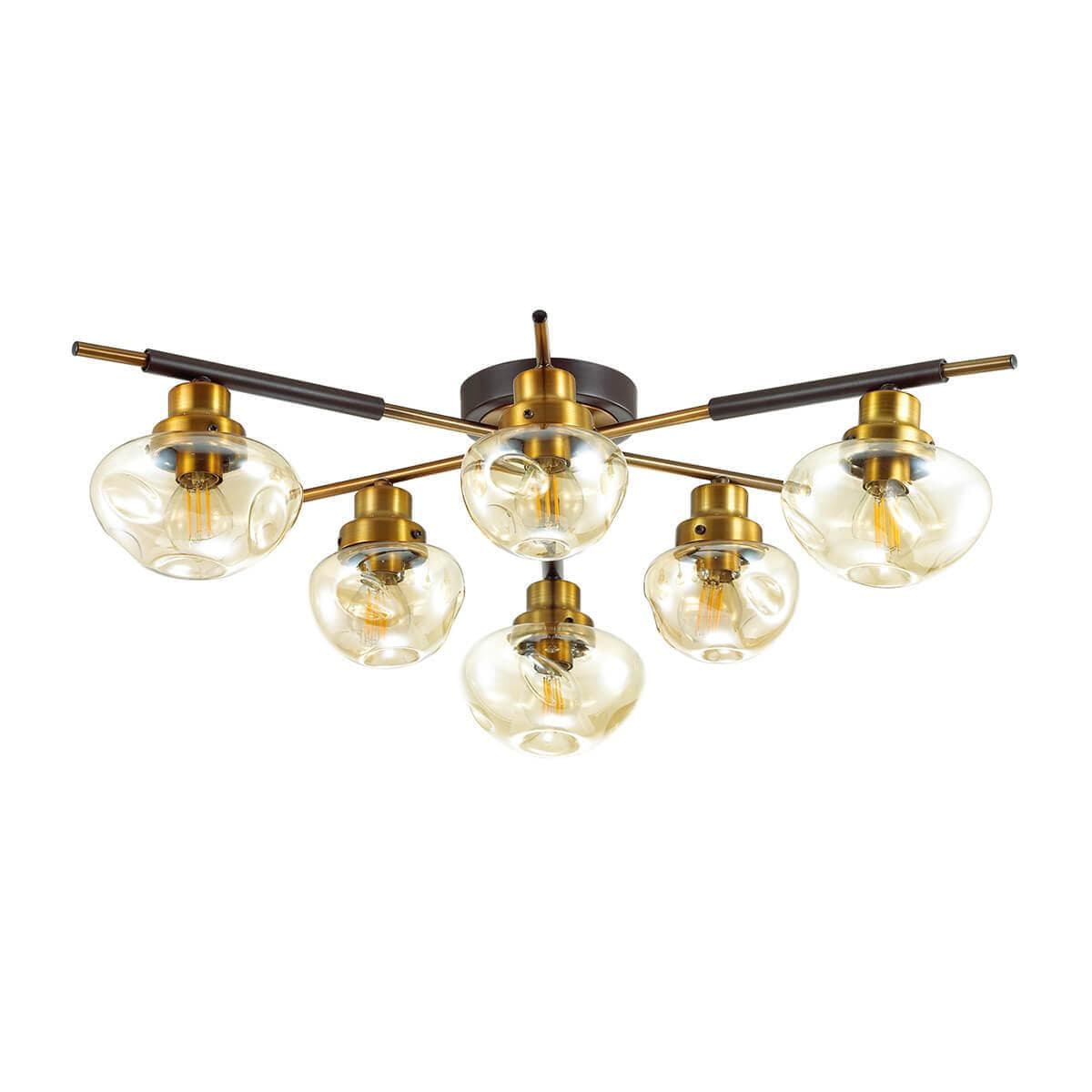 Lumion 4405/6C LN19 064 коричневый, золотой Люстра потолочная E14 6*40W 220V YOSHI — миниатюра 2