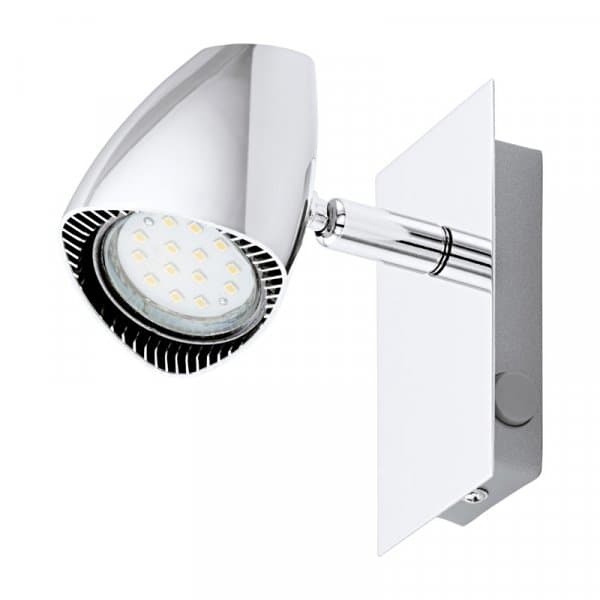 Eglo Спот LED CORBERA, 1х3W (GU10), сталь/пластик, хром 93672 — миниатюра 1