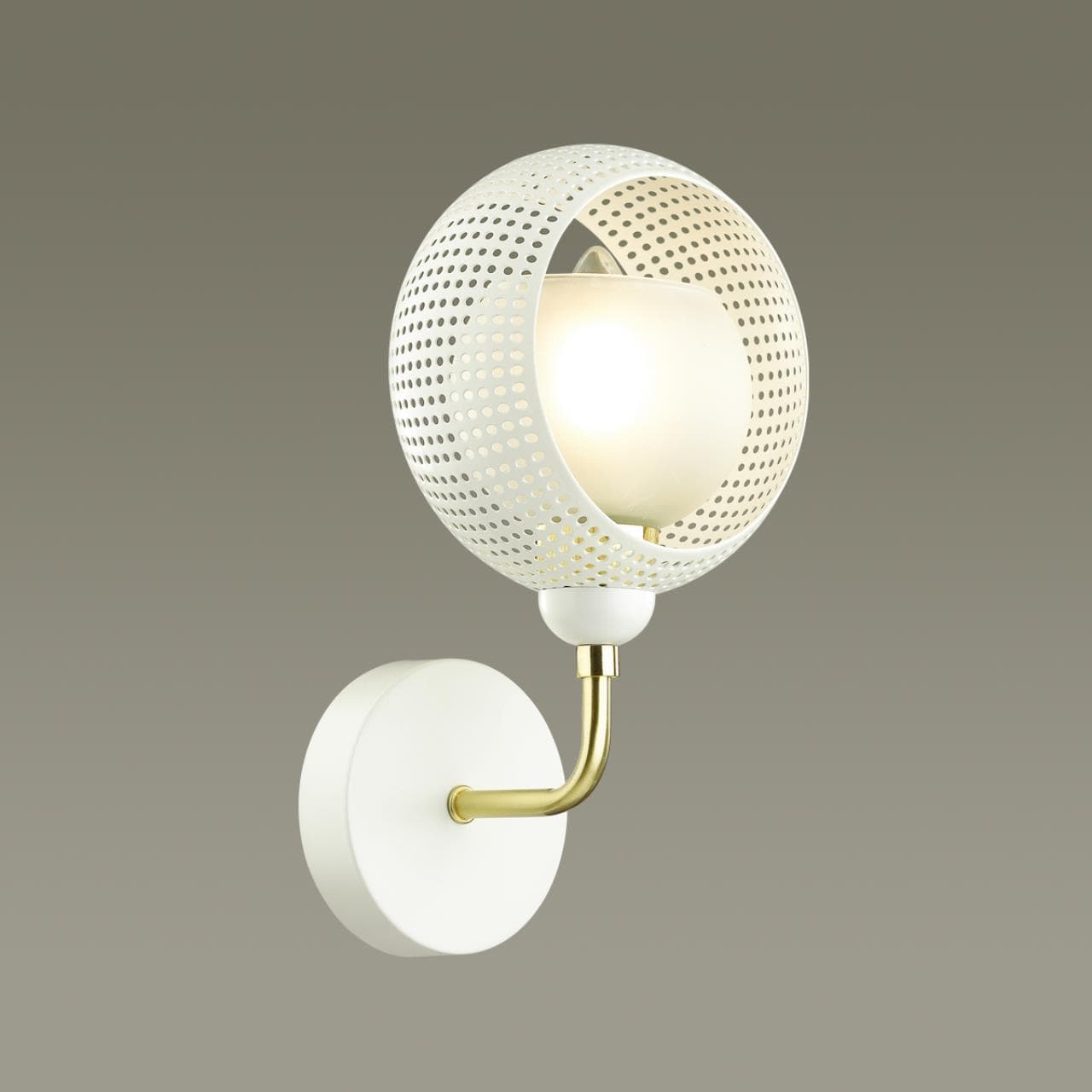 Lumion 4531/1W MODERNI LN21 141 белый, матовое золото Бра E14 40W 220V NOELLE — миниатюра 4