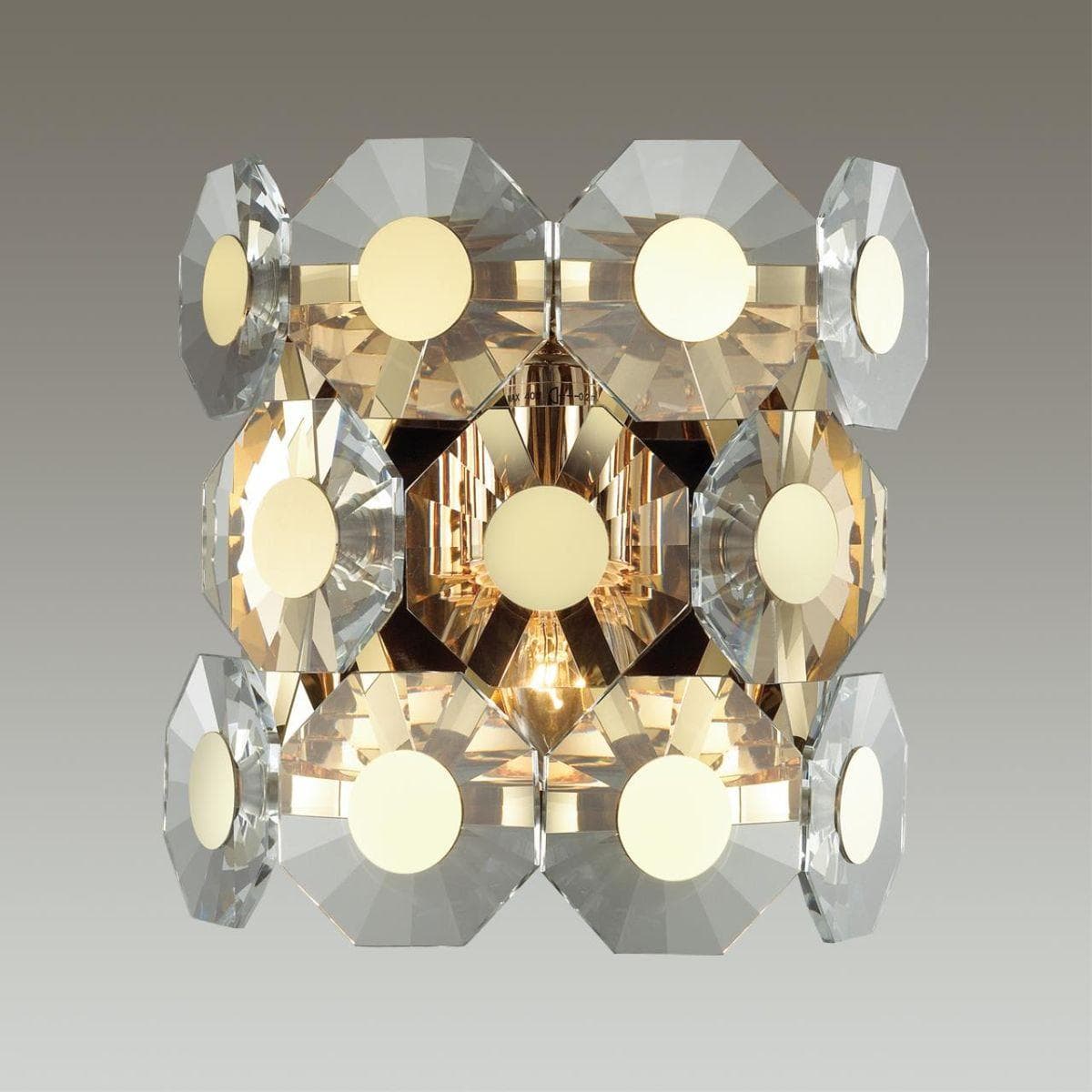 Odeon Light 4974/1W HALL ODL22 373 золотой/хрусталь Бра E14 1*40W TOKATA — миниатюра 4