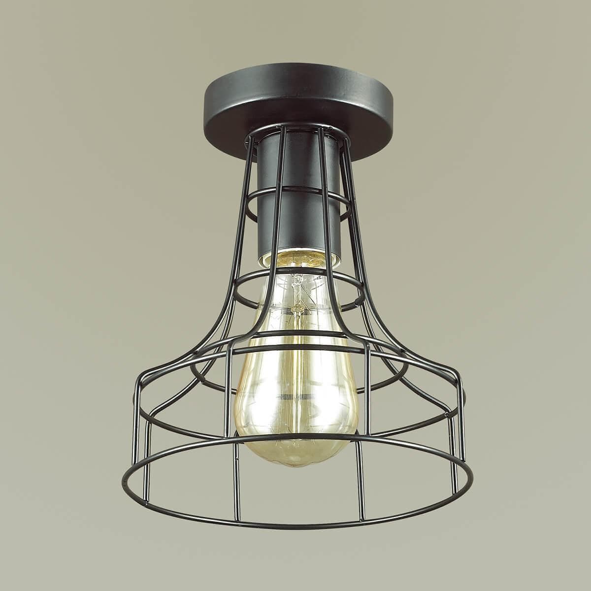 Lumion 3639/1C LN18 143 черный Светильник потолочный E27 60W 220V ALFRED — миниатюра 3