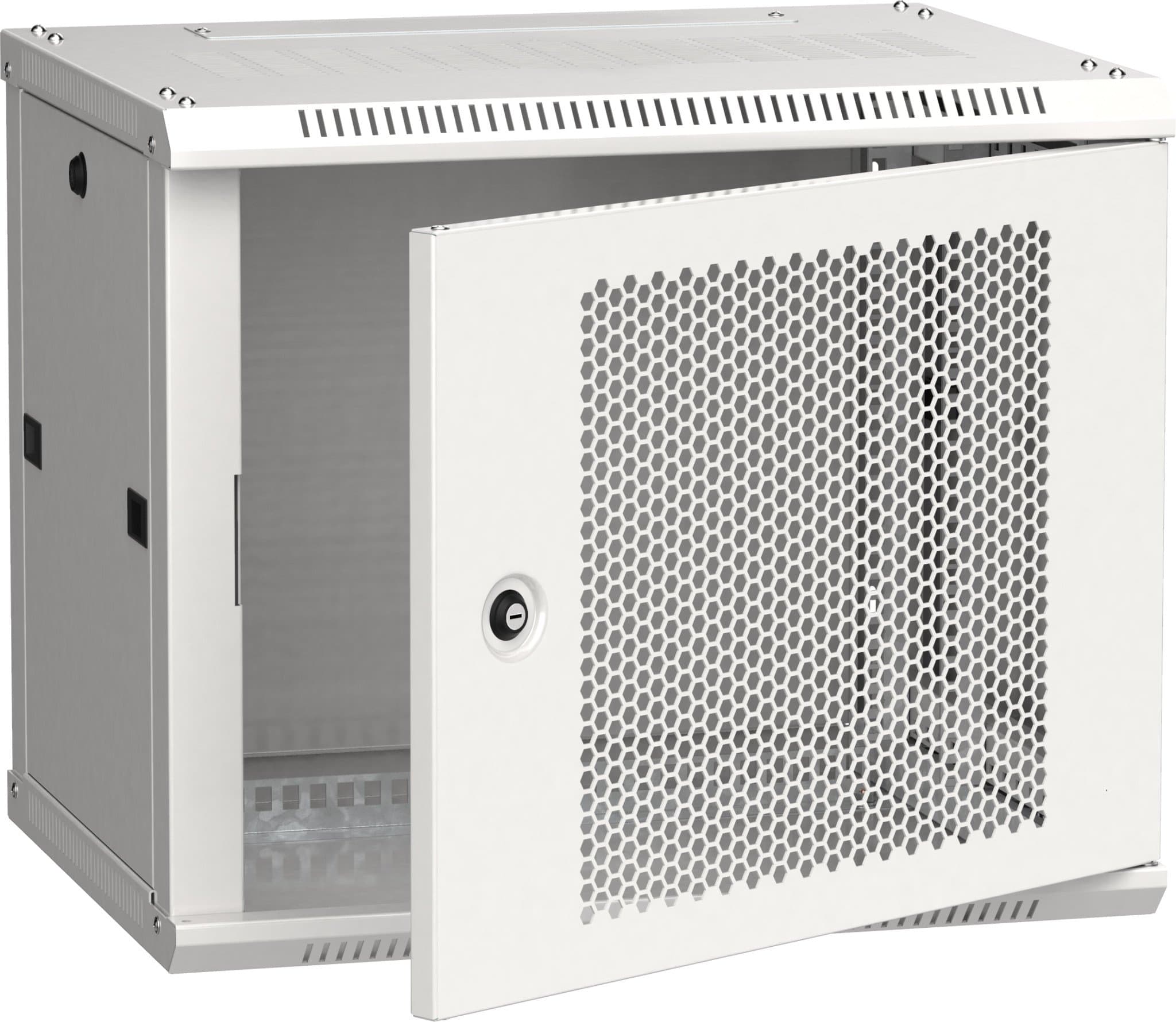 IEK LINEA W ITK Шкаф LINEA W 6U 600x450 мм дверь, перфорированная, RAL7035 LWR3-06U64-PF — миниатюра 1