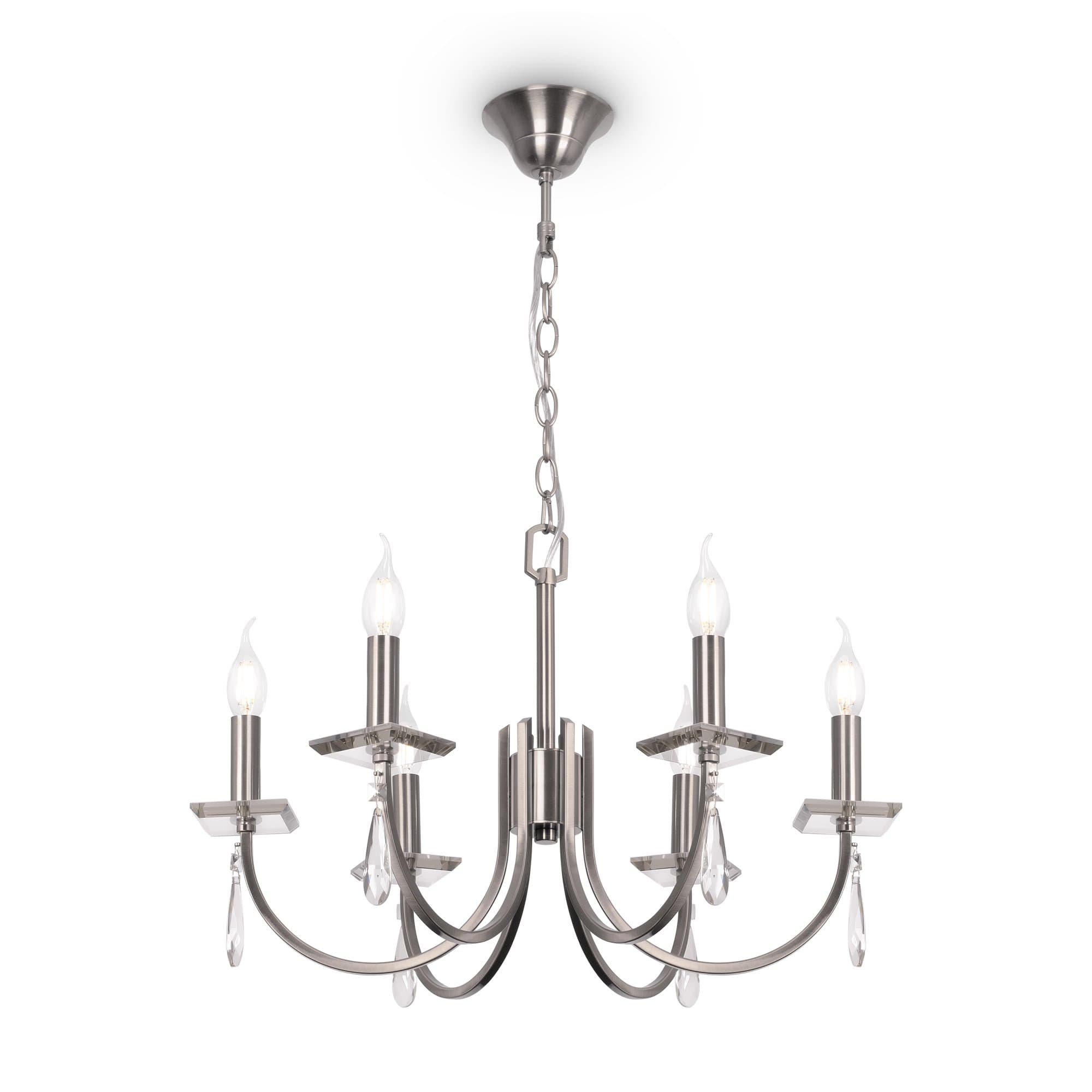 Freya Crystal Никель Люстра FR1006PL-06N — миниатюра 2