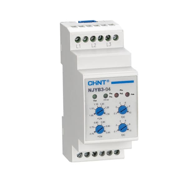 CHINT Реле контроль фаз NJYB3-8 AC380В