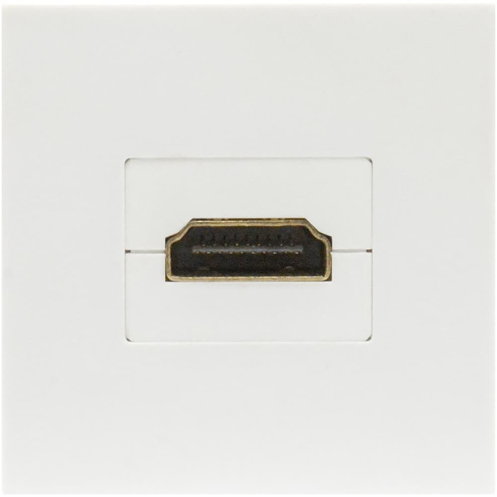 Розетка HDMI, 2мод., бел. (45х45мм), серия (тип) DEC — миниатюра 1