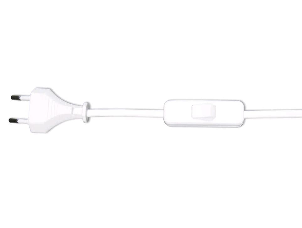 Kink Light A2300,01 Шнур с переключ белый (2м)(10шт в упаковке) 230V AC 50Hz (max 2A)