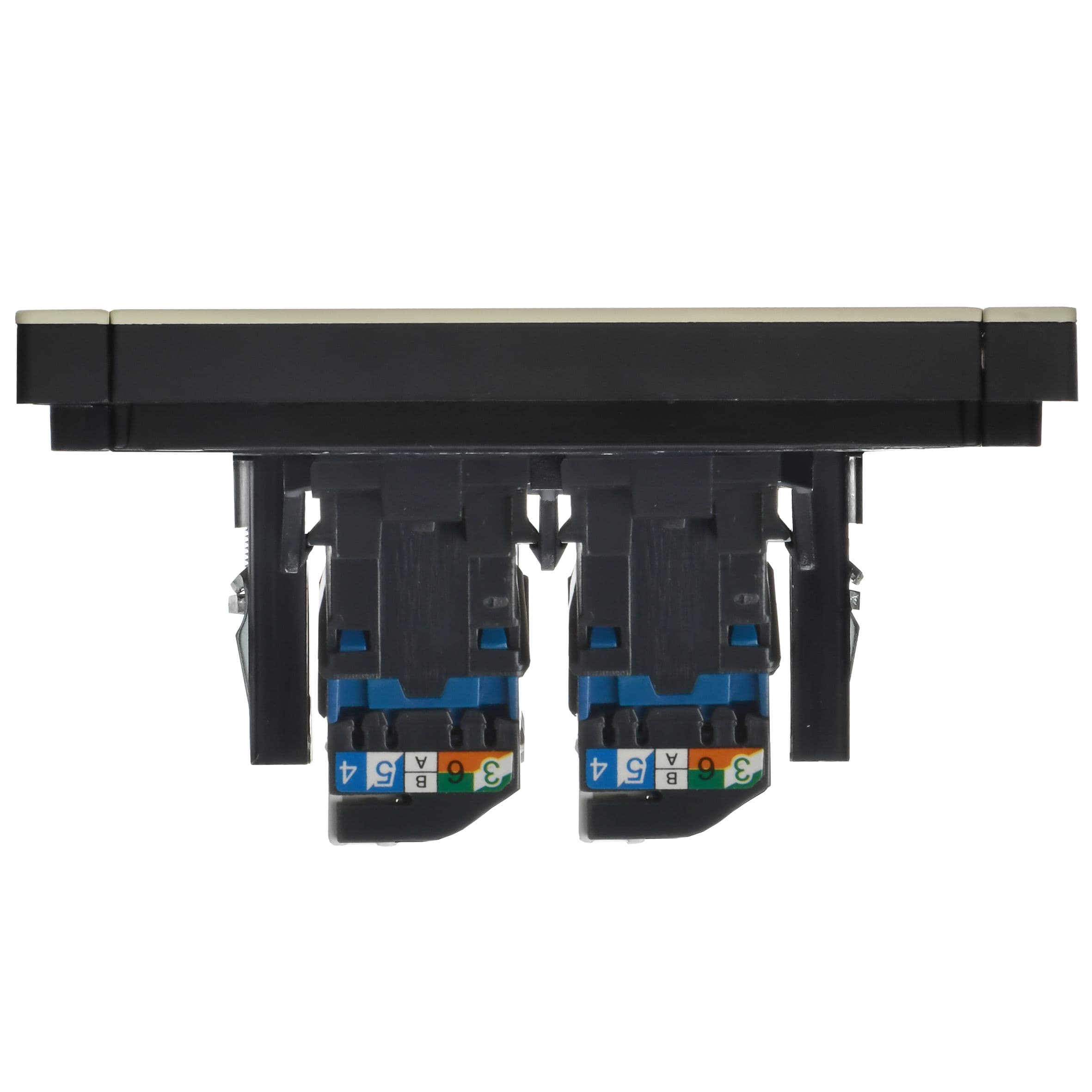 IEK FORTE&PIANO Металл Слоновая кость Розетка комп. 2-ая RJ45 кат.6 FP834M — миниатюра 5