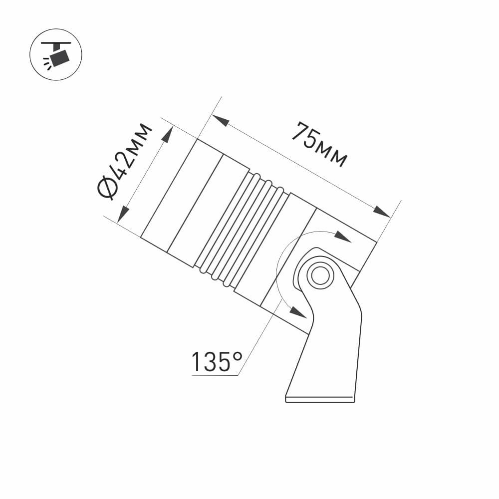 Arlight Светильник KT-RAY-COLOR-R42-6W RGB (DG, 25 deg, 12V) (IP67 Металл, 3 года) 028916 — миниатюра 3