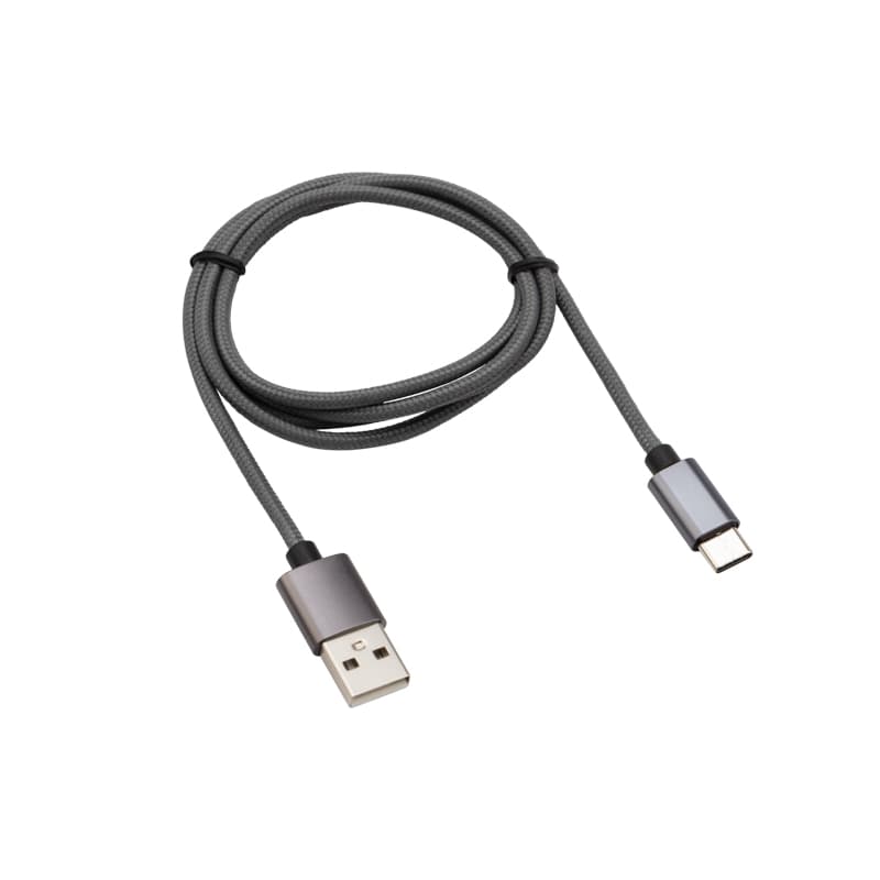 Кабель USB-Type-C 3A/1m/nylon/grafit/ Rexant 18-1896
