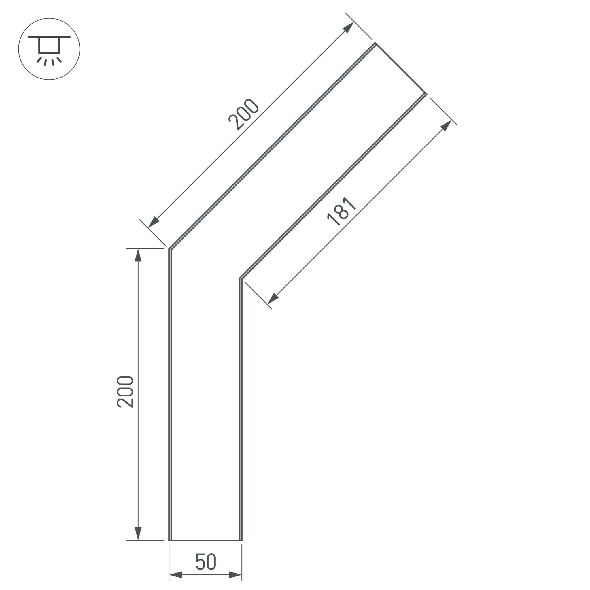 Arlight Угол SL-LINE-5035-135 (Металл) 030113 — миниатюра 3