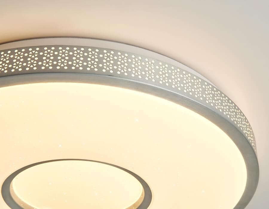 Ambrella Потолочный светодиодный светильник с пультом FF81 WH белый 48W D400*80 (ПДУ Радио 2.4) — миниатюра 2