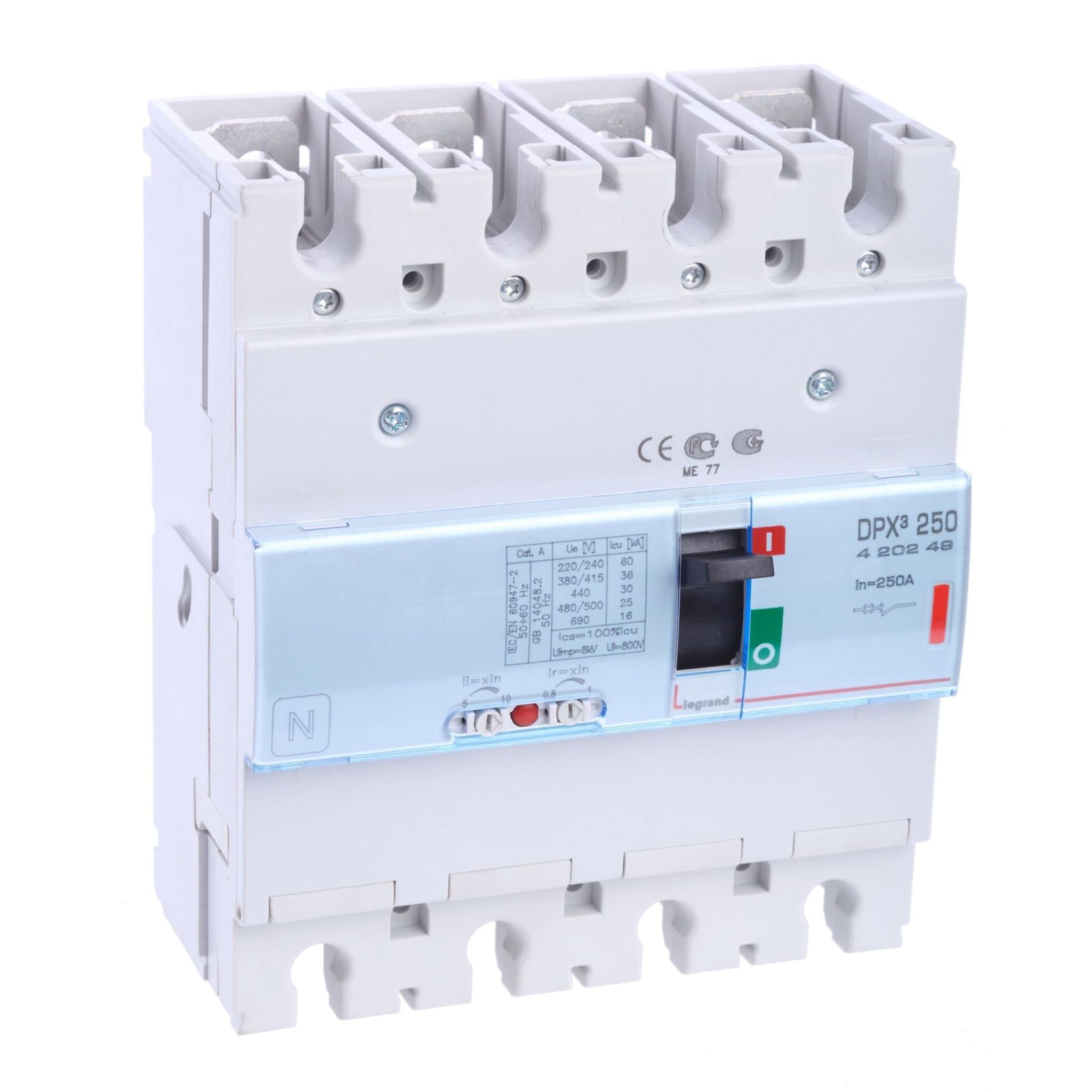 Legrand DPX3 250 Автоматический выключатель 4P 250А 36kA 420249 — миниатюра 2