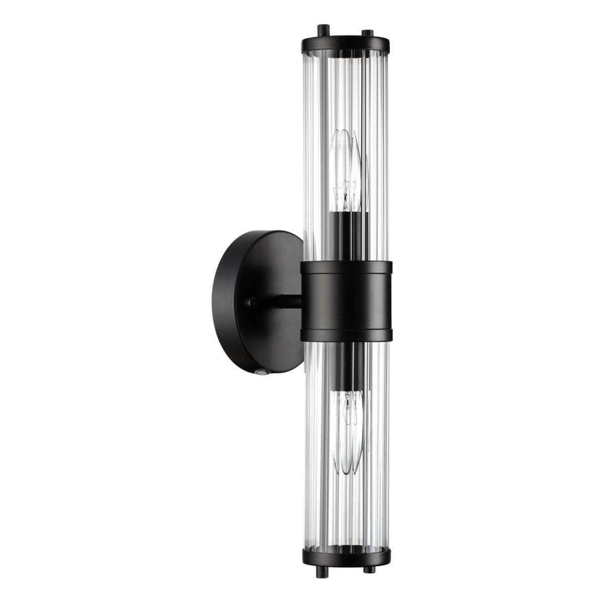 Odeon Light 4944/2W DROPS ODL22 553 черный/прозрачный/стекло Настенный светильн. E27 1*40W IP44 KEPA — миниатюра 1