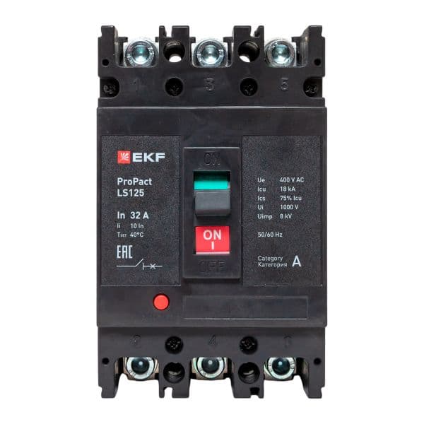 EKF Выключатель автоматический в литом корпусе ProPact LS125 32А 3P 18кА — миниатюра 7