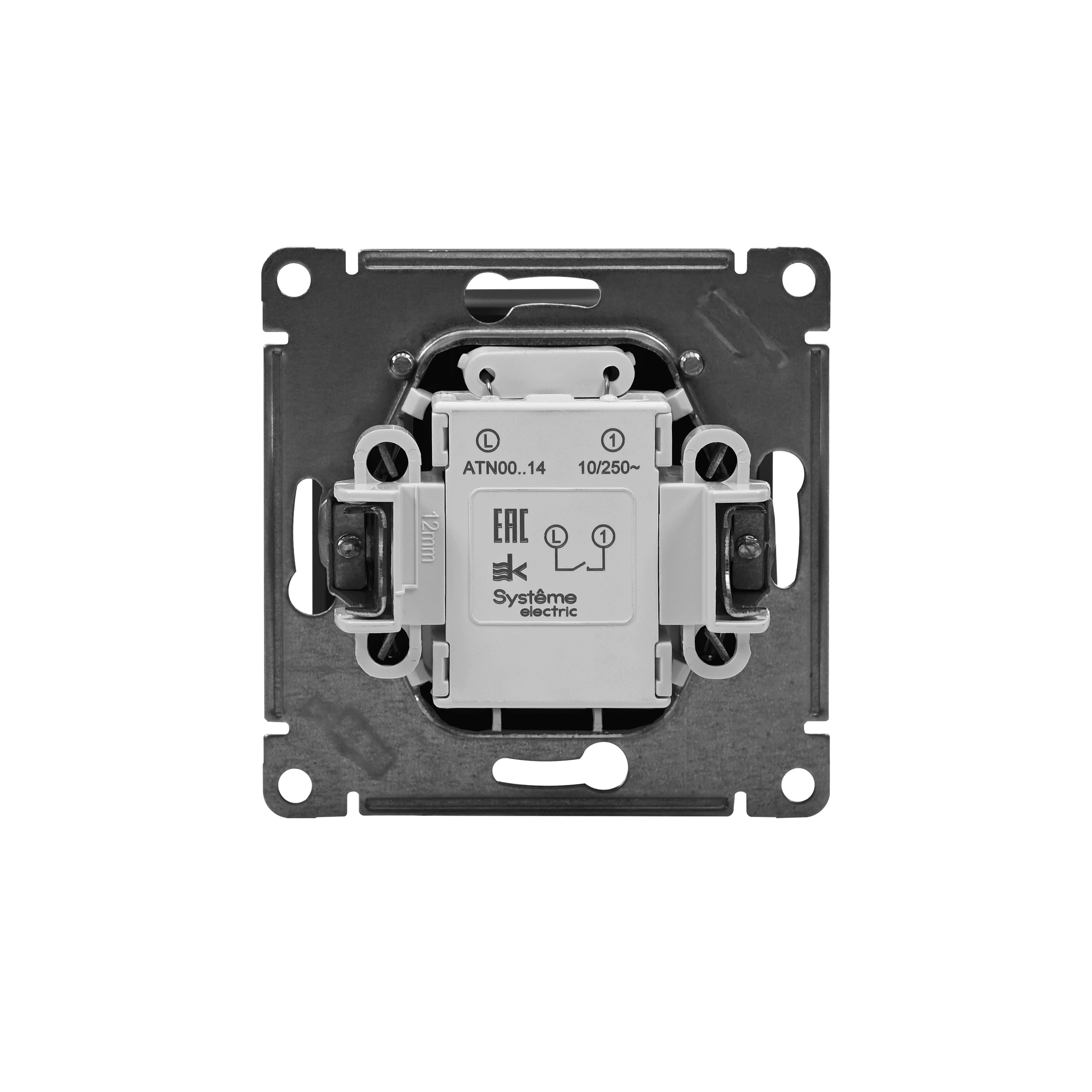 Systeme Electric AtlasDesign Карбон Выключатель карточный с подсветкой, 10А, без задержки отключения, механизм — миниатюра 5