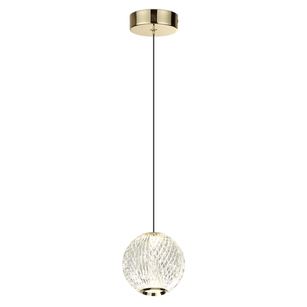 Odeon Light 5008/5LA L-VISION ODL24 золотой/металл/акрил Подвес LED 5W 4000K 390лм CRYSTAL