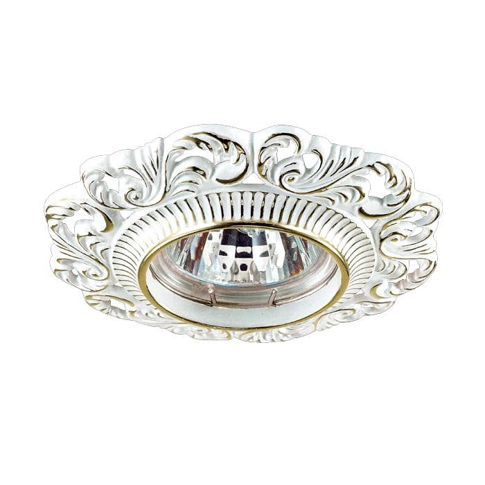 Novotech 370025 NT15 130 белый/золото Встраиваемый светильник IP20 GX5.3 50W 12V VINTAGE