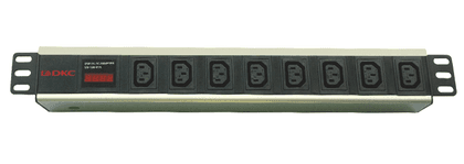 DKC Блок распределения питания (PDU) 19" 10A с индикацией, Вых:8 C13,Вх: C14